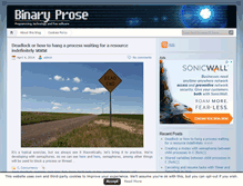 Tablet Screenshot of binaryprose.com
